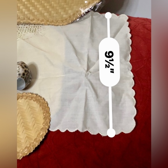 ♥️Juego de tapetes para mesa de 5,Echo a mano de palma natural y caracoles♥️#CAM - Picture 11 of 14